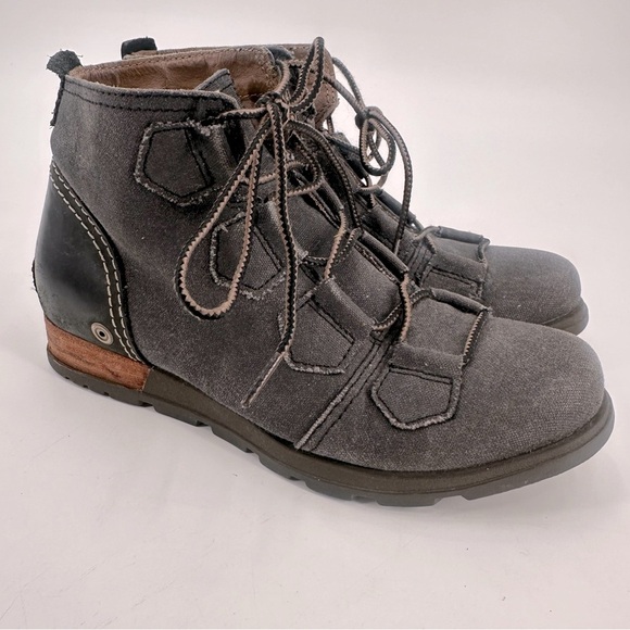 Sorel Major Distressed Lace Up Boots Size 6.5 - Picture 1 of 6
